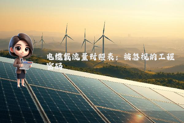 电缆载流量对照表:被忽视的工程密码
