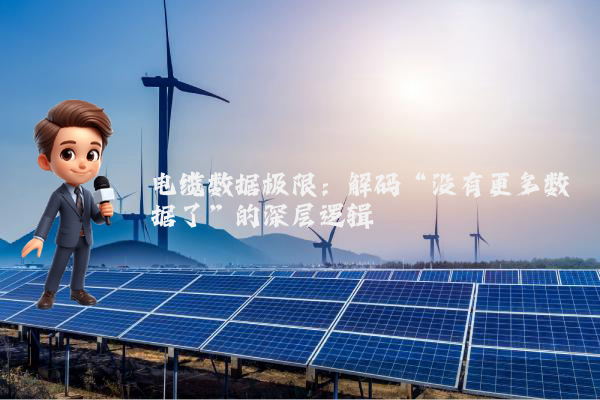 电缆数据极限：解码“没有更多数据了”的深层逻辑