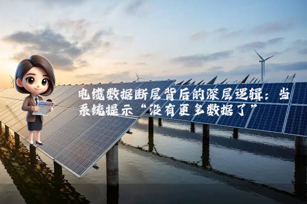 电缆数据断层背后的深层逻辑：当系统提示“没有更多数据了”